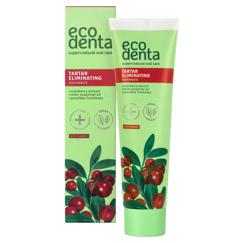 E-shop ECODENTA Osviežujúca zubná pasta 2 v 1 proti zubnému kameňu 100 ml