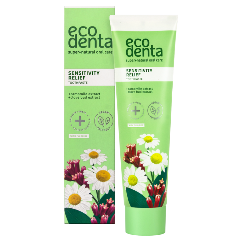 ECODENTA Zubná pasta pre citlivé zuby s harmančekom a klinčekmi 100 ml kúpite na Mojalekaren.sk