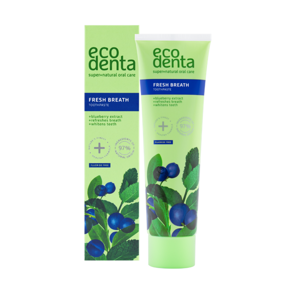 ECODENTA Zubná pasta s extraktom z čučoriedok pre svieži dych 100 ml