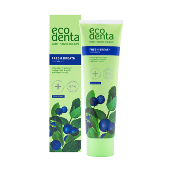 ECODENTA Zubná pasta s extraktom z čučoriedok pre svieži dych 100 ml (Prírodná zubná hygiena) - Prírodné
