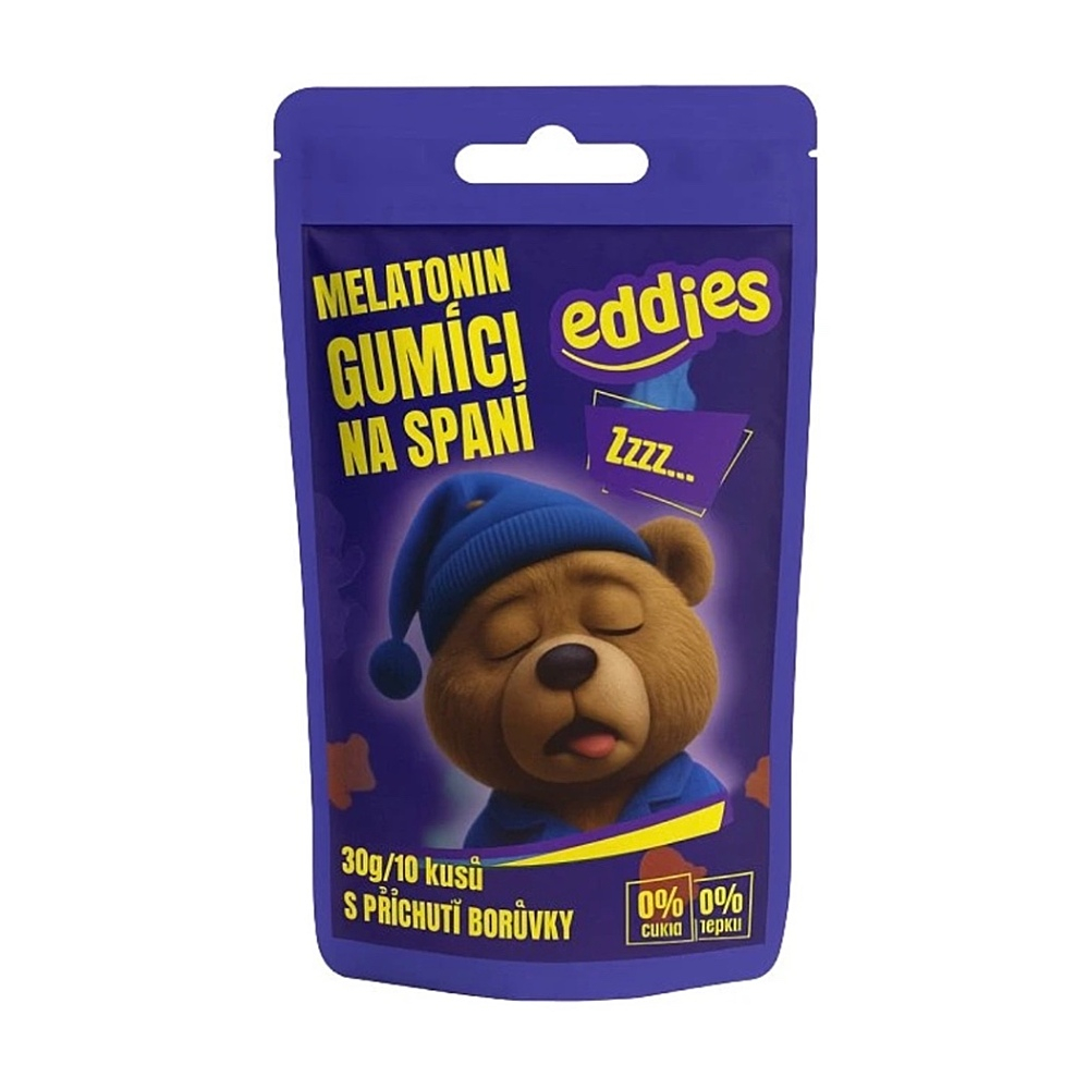 E-shop EDDIES Gumídci na spánok s melatonínom cestovné balenie 10 kusov