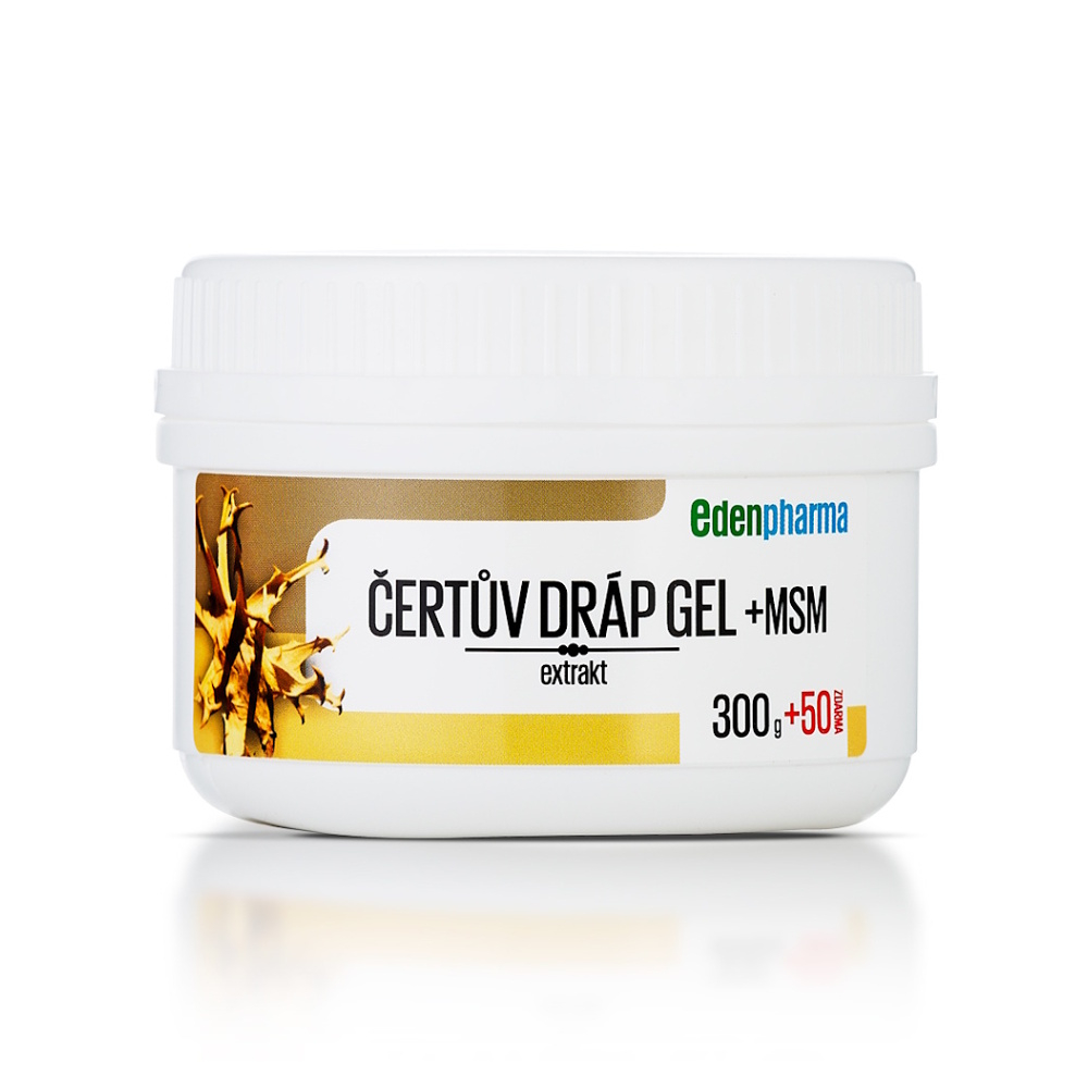 EDENPHARMA Čertov pazúr plus MSM gél 300 g + 50 g ZDARMA kúpite na Mojalekaren.sk