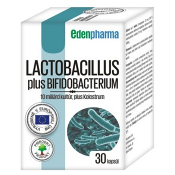 EDENPHARMA Lactobacillus plus bifidobacterium 30 kapsúl