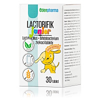 EDENPHARMA Lactobifík Junior príchuť pomaranč 30 tabliet