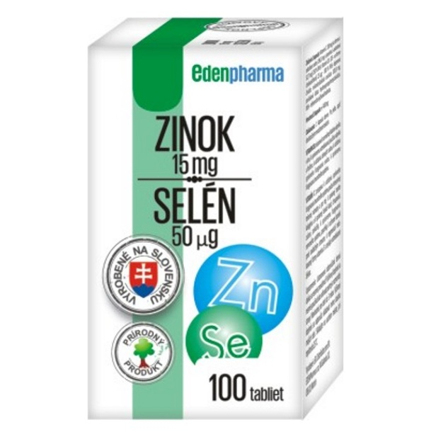 EdenPharma Zinok Selen 100 tabliet kúpite na Mojalekaren.sk