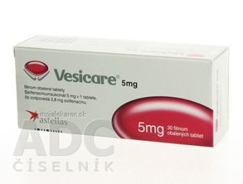 VESICARE 5 mg tbl flm (blis.PVC/Al) 1x30 ks (Lieky na predpis)