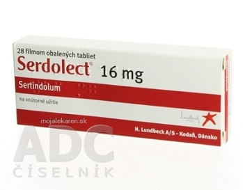 SERDOLECT 16 mg tbl flm (blis.Al/Al) 1x28 ks (Lieky na predpis)