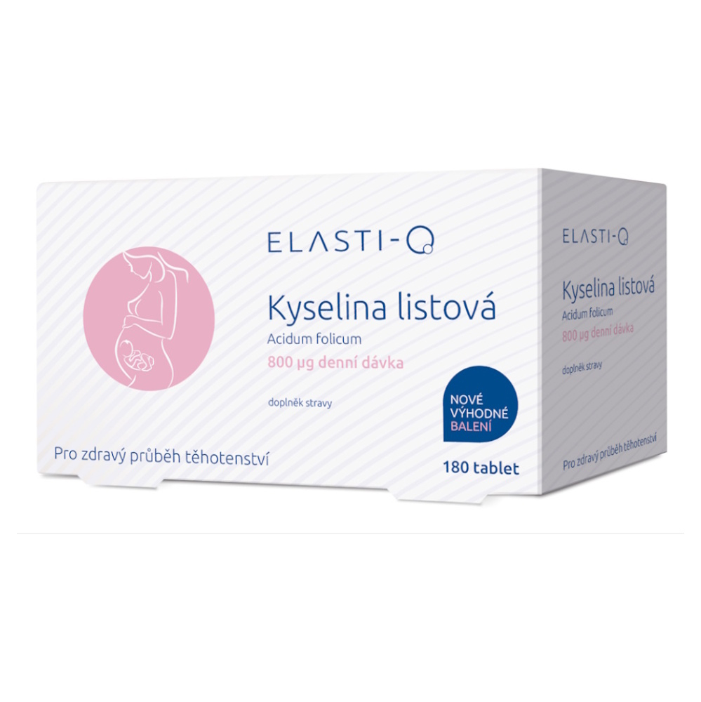 Elasti-Q Kyselina listová 800 μg tablety s kyselinou listovou 180 tbl kúpite na Mojalekaren.sk