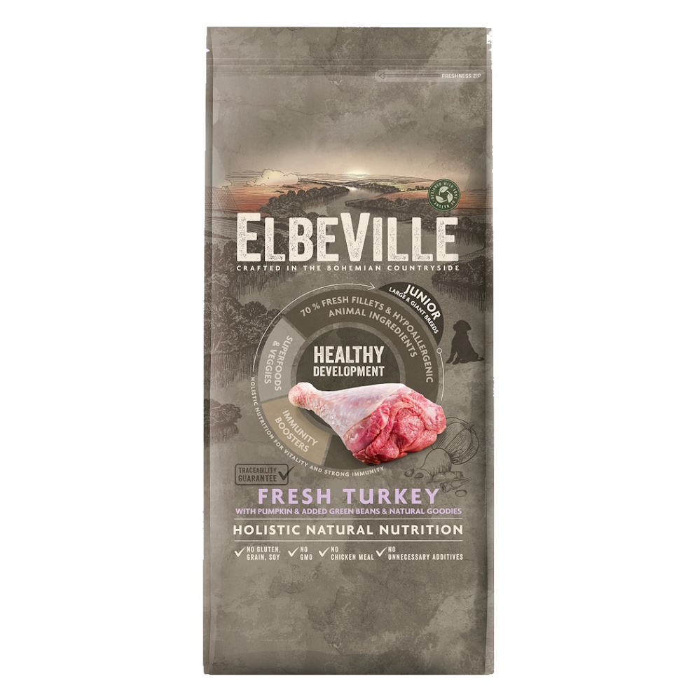 E-shop ELBEVILLE Healthy Development Fresh Turkey granule pre šteňatá 11,4 kg