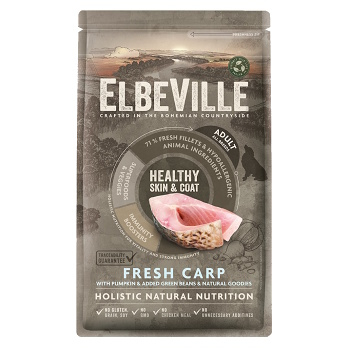 ELBEVILLE Healthy Skin and Coat Fresh Carp granule pre psov 1 kus, Hmotnosť balenia (g): 1,4 kg (Granule pre psov) - Hypoalergénny