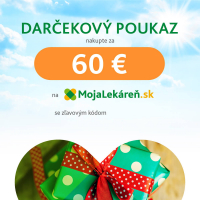 Elektronická darčeková poukážka v hodnote 60 EUR
