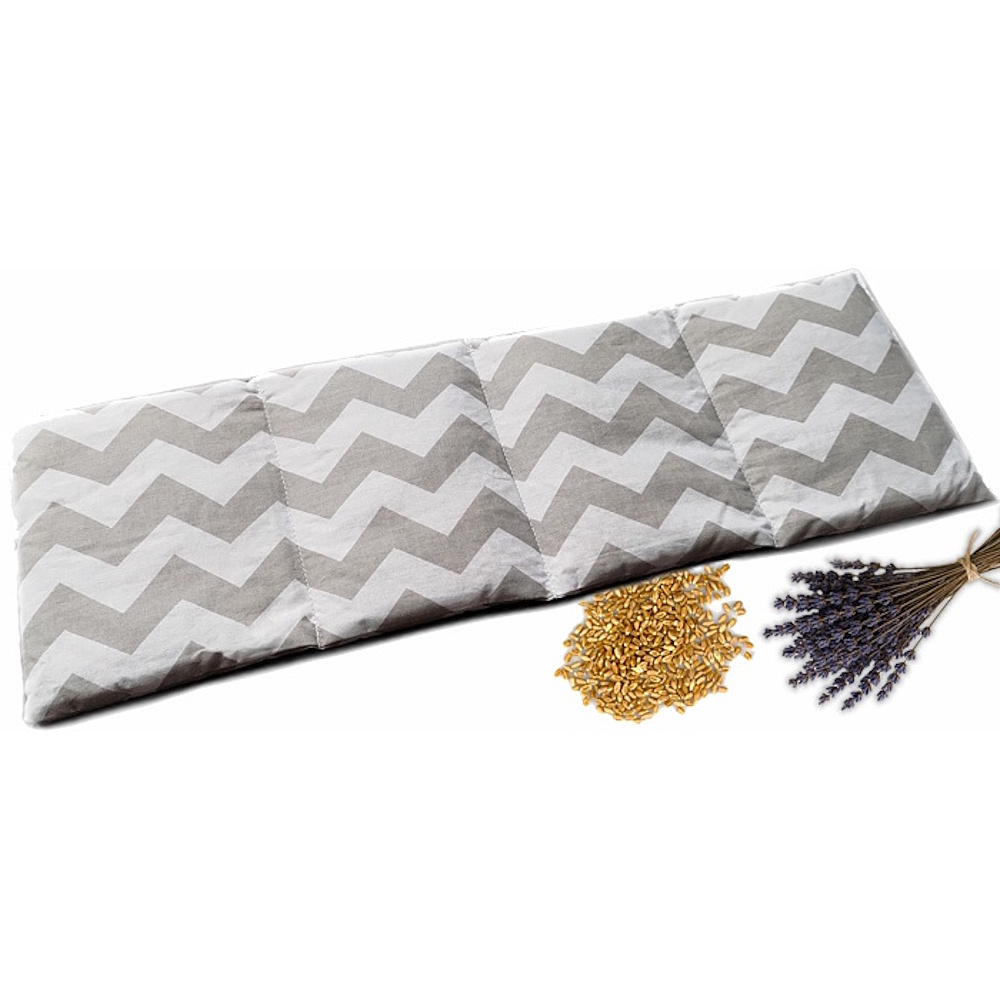 ELIKS Bedrový nahrievací vankúšik s pšenicou a levanduľou pruhy 1 kus