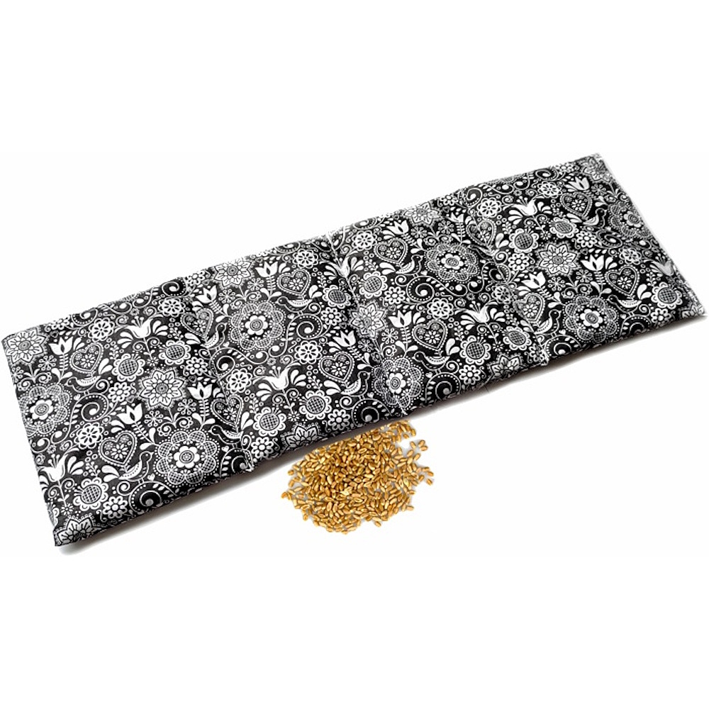 ELIKS Bedrový nahrievací vankúšik s pšenicou čiernobiely 1 kus