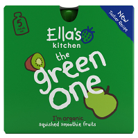ELLA'S KITCHEN Green one kivi s jablkom a banánom BIO 90 g x 5 kusov