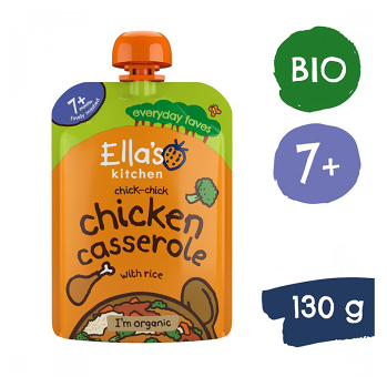 ELLA&apos;S KITCHEN Kurací nákyp s ryžou 7m+ BIO 130 g
