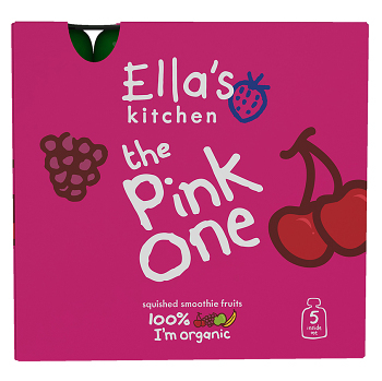 ELLA'S KITCHEN PINK ONE ovocné smoothie s dračím ovocím BIO 90 g x 5 kusov