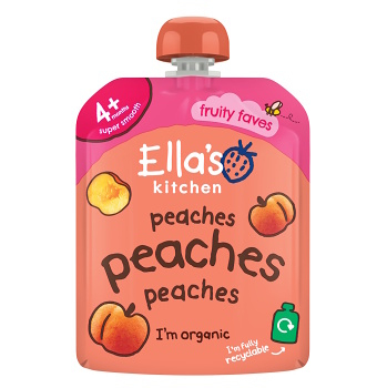 ELLA&apos;S KITCHEN Broskyňová desiata 4m+ BIO 70 g