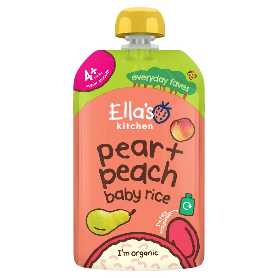 E-shop ELLA'S KITCHEN Detská ryža, hruška a broskyne BIO 120 g