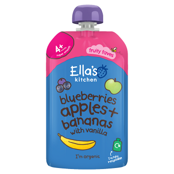 ELLA&apos;S KITCHEN Jablko, čučoriedka a banán BIO 120 g