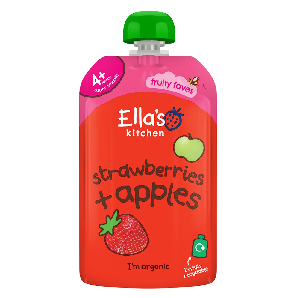 ELLA'S KITCHEN Jahoda a jablko BIO 120 g
