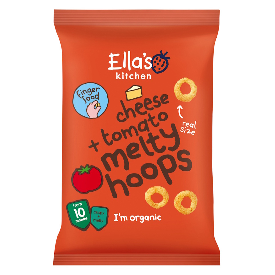 ELLA'S KITCHEN BIO Chrumkavé krúžky so syrom a paradajkami 20 g