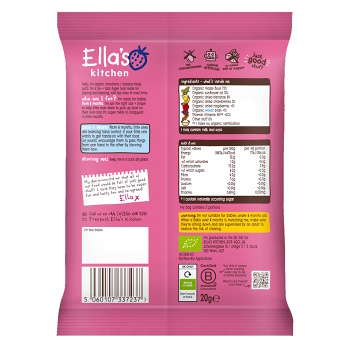 ELLA&apos;S KITCHEN Chrumky jahoda a banán BIO 20 g