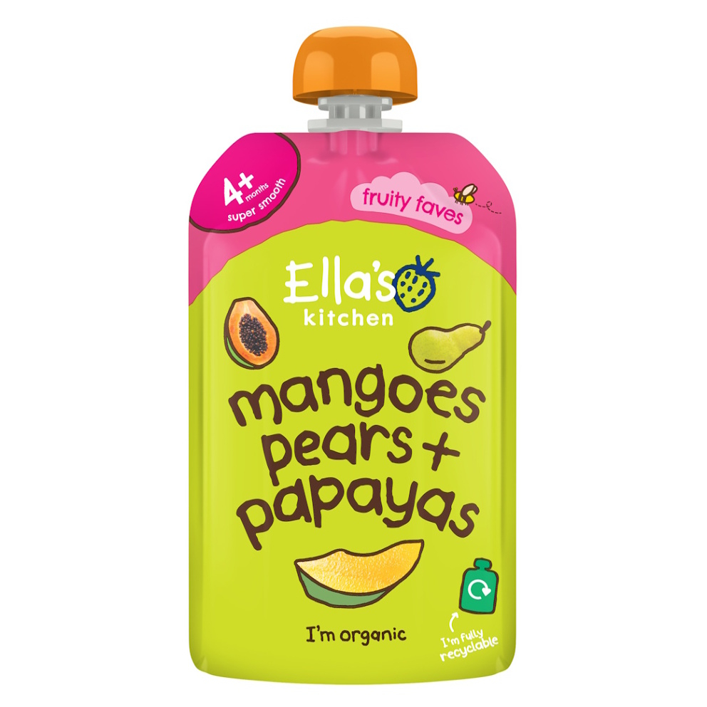 ELLA'S KITCHEN BIO Mango, hruška a papája 120 g