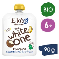ELLA&apos;S KITCHEN White one ovocné pyré s melónom 6m+ BIO 360 g 4 × 90 g