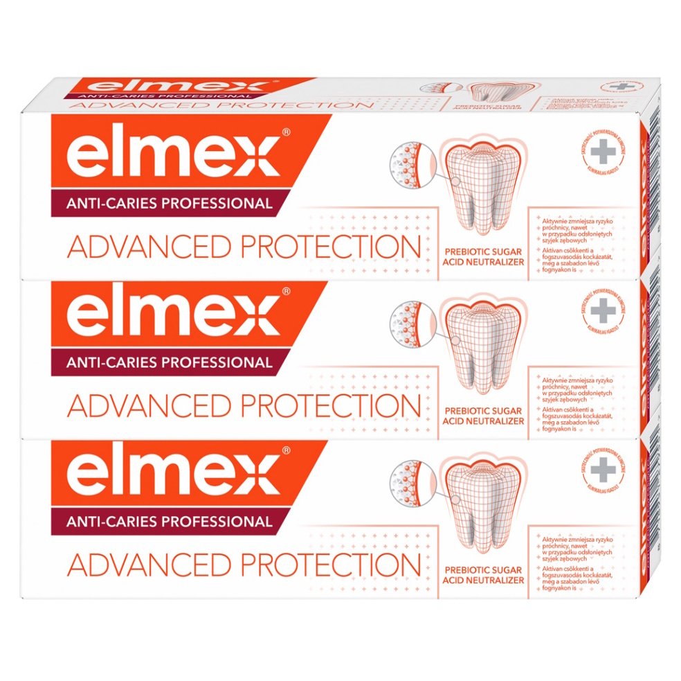 ELMEX Anti-Caries Protection Professional Zubná pasta 3 x 75 ml kúpite na Mojalekaren.sk