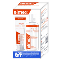 ELMEX Caries Protection ústna voda 400 ml + Zubná pasta 75 ml