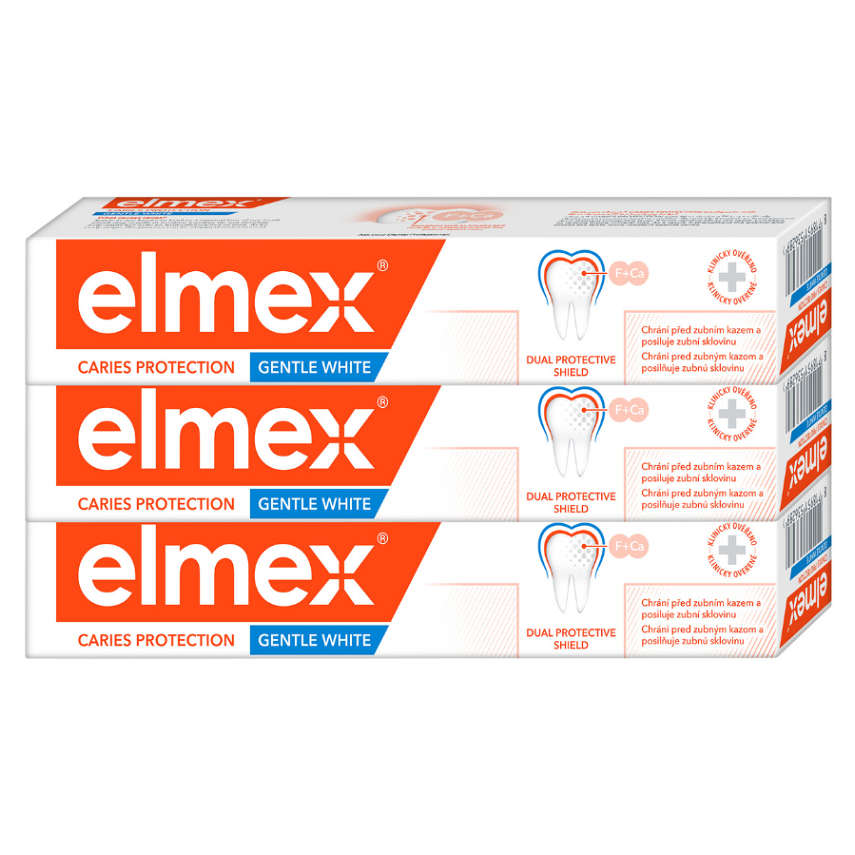 ELMEX Caries Protectdion Whitening zubná pasta 3 x 75 ml