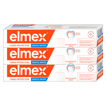 ELMEX Caries Protectdion Whitening zubná pasta 3 x 75 ml (Bieliace zubné pasty) - obrázok 1/2