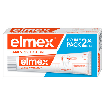 ELMEX Caries Protection Fluoridová zubná pasta 2x 75 ml (Klasické zubné pasty) - Čistiace, Ochranný