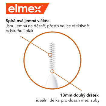 ELMEX Medzizubná kefka ISO 0,4 mm 8 ks (Medzizubné kefky) - Čistiace - obrázok 2/4