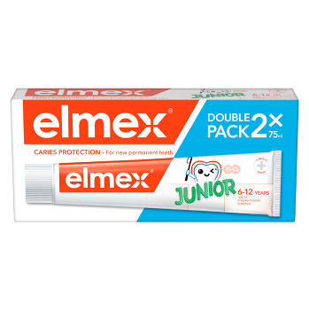 ELMEX Junior duopack 2x 75 ml (Zubné pasty pre deti) - Čistiace, Ochranný