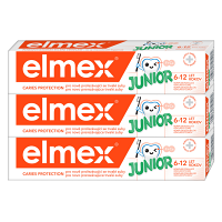 ELMEX Junior zubná pasta pre deti vo veku 6-12 rokov 3 x 75 ml