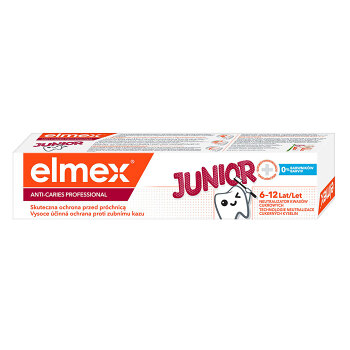 ELMEX Junior professional zubná pasta 75 ml (Zubné pasty pre deti) - obrázok 2/2