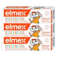 ELMEX Kids Detská zubná pasta pre deti od prvého zúbku do 6 rokov 3 x 50 ml