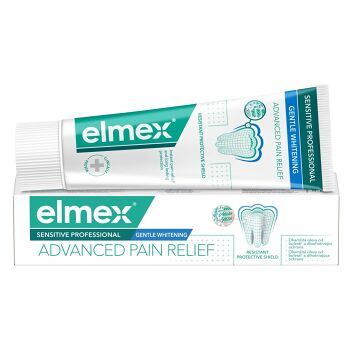 ELMEX Sensitive Professional Gentle Whitening zubná pasta 75 ml (Zubné pasty na citlivé zuby a ďasná) - Čistiace, Upokojujúci, Ochranný, Bieliace, Ošetrujúci