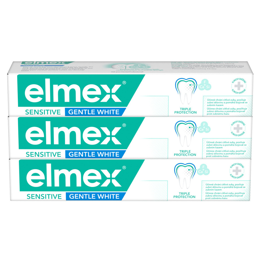 ELMEX Zubná pasta Sensitive Whitening 3 x 75 ml