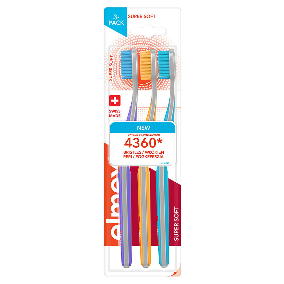 ELMEX Super Soft Zubná kefka 3 ks