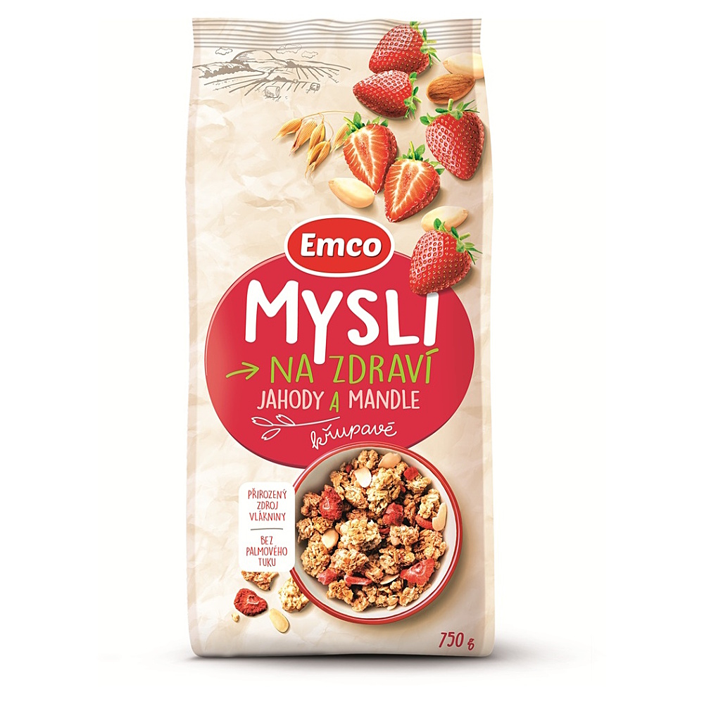 EMCO Müsli jahody a mandle 750 g