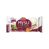 EMCO Mysli ovsené sušienky Brusnicové s jogurtovou polevou 60 g