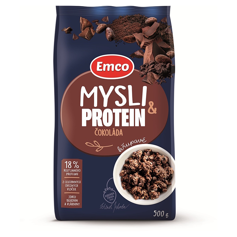 EMCO Müsli proteínové s čokoládou 500 g