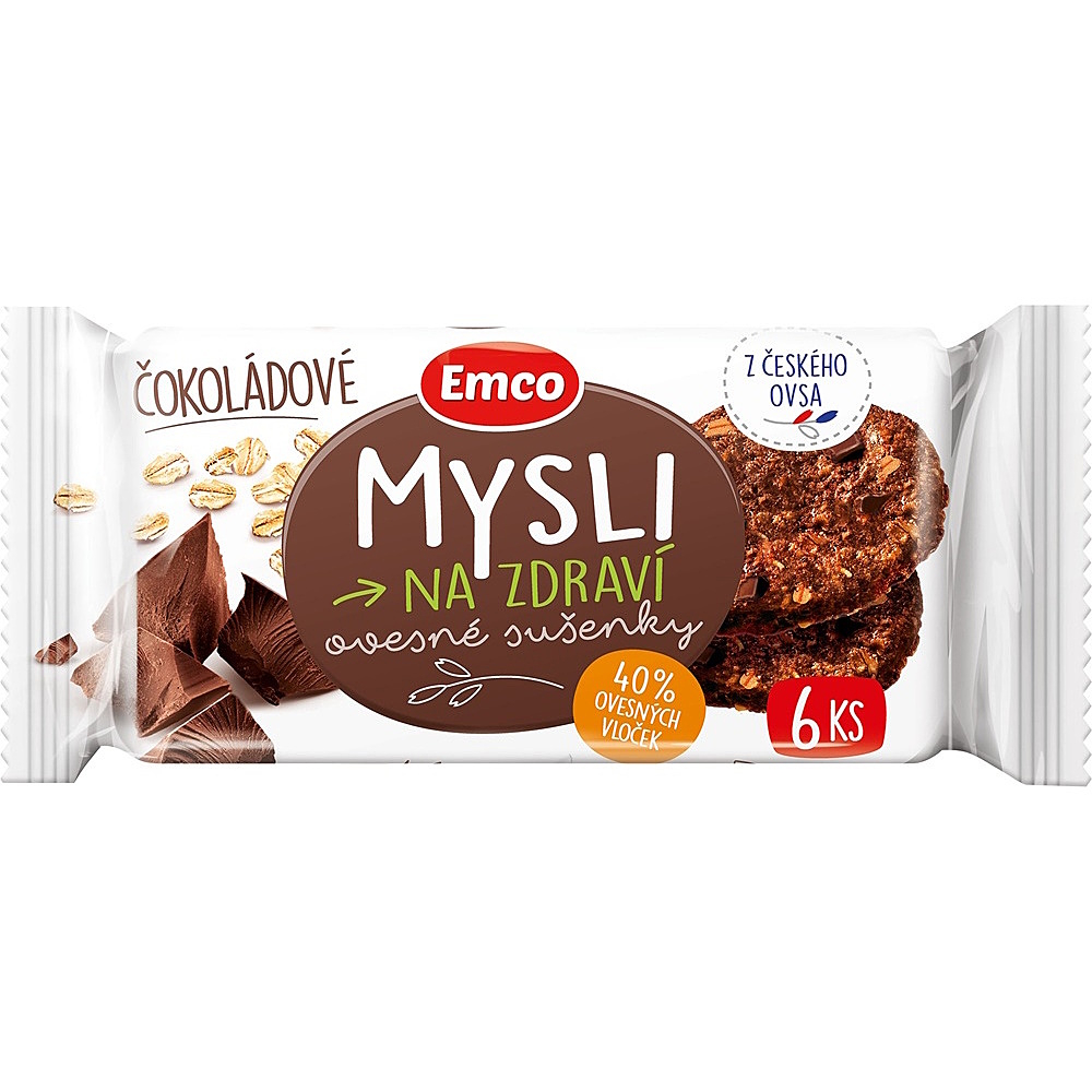 EMCO Ovos sušienky čokoládové 60 g
