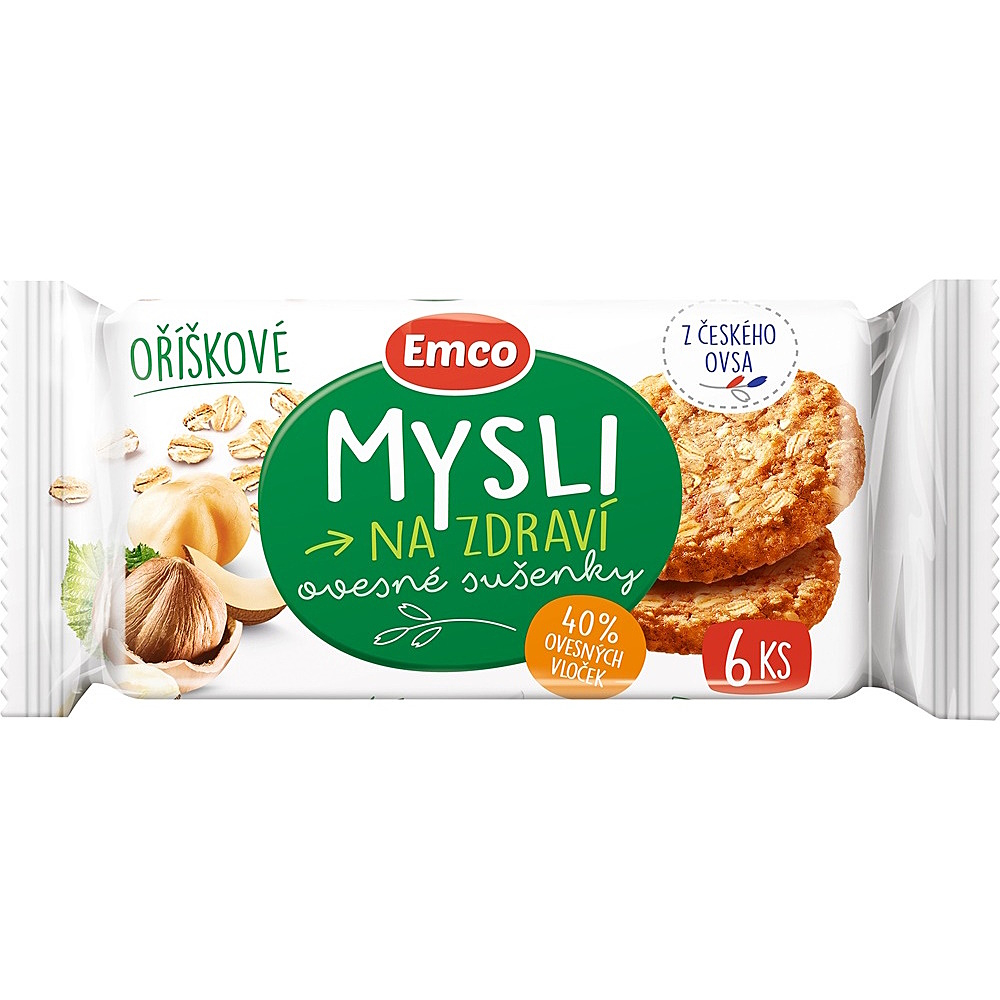 EMCO Ovos sušienky orieškové 60 g