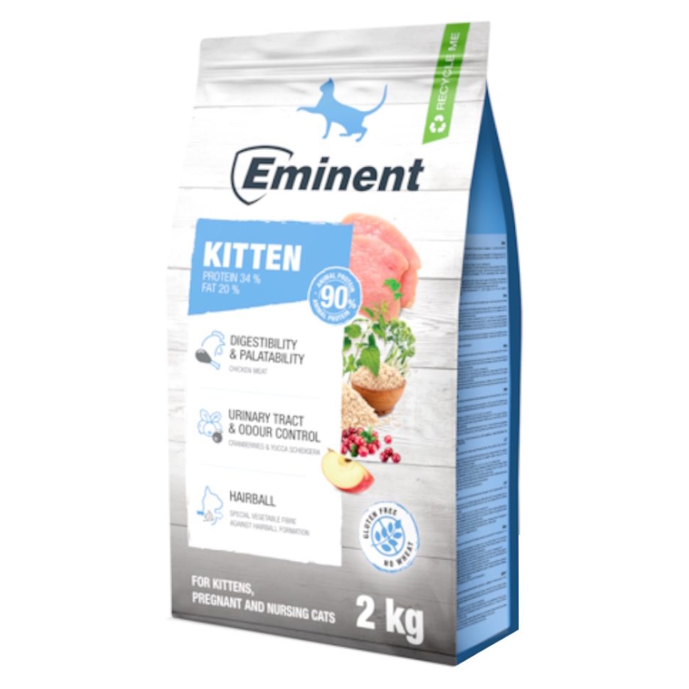EMINENT Kitten 34/20 granuly pre mačiatka, gravidné a dojčiace mačky 2 kg kúpite na Mojalekaren.sk