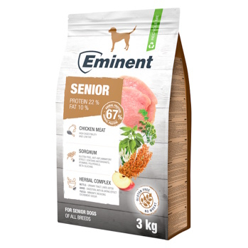 EMINENT Senior/Light 19/8 granuly pre staršie psy a psy s nadváhou, Hmotnosť balenia: 15 kg (Granule pre psov)