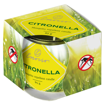 EMOCIO Citronella vonná sviečka repelentné sklo 85 g 1 kus
