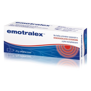 EMOTRALEX Rektálna masť na liečbu hemoroidov 25 g (Na hemoroidy)